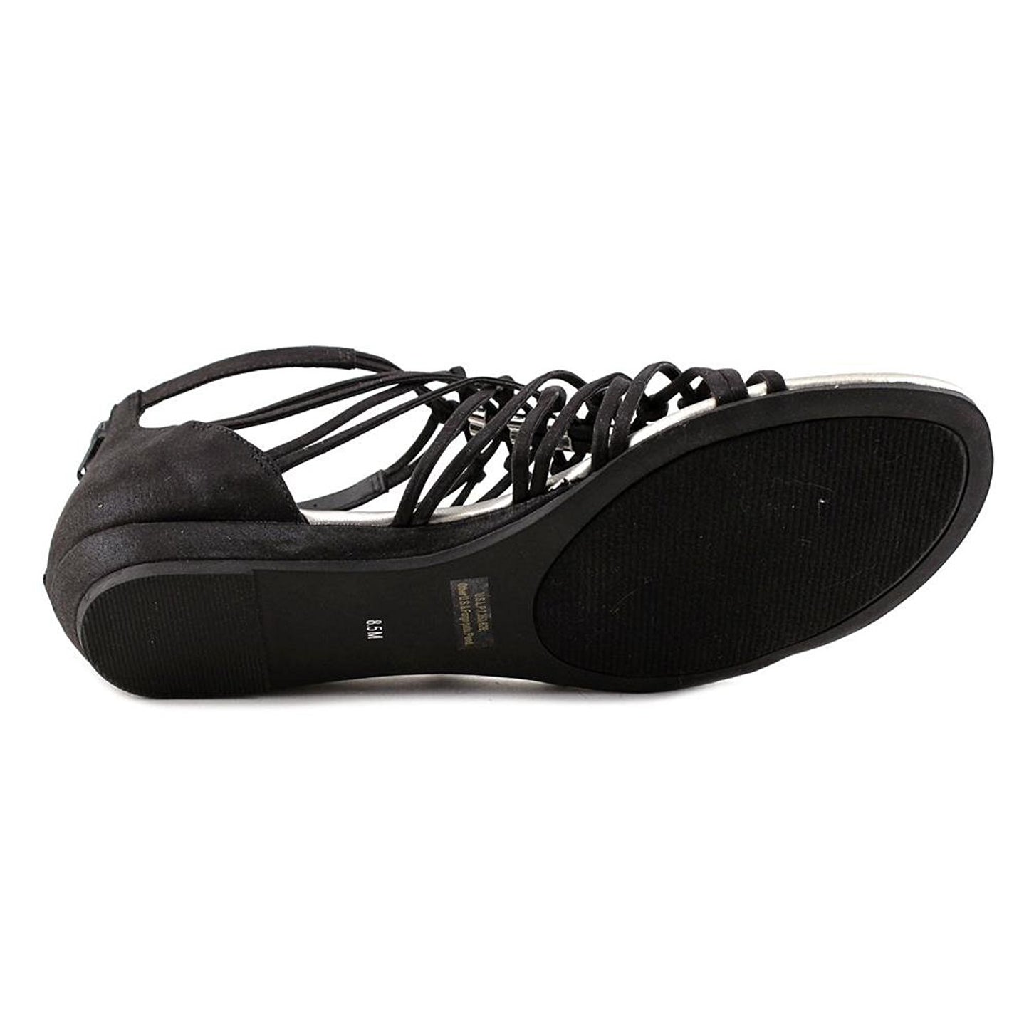 Sandálias rasteiras femininas Jonsie com tiras G by GUESS, pretas, 9,5 m