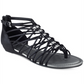 Sandálias rasteiras femininas Jonsie com tiras G by GUESS, pretas, 9,5 m
