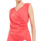 Regata feminina Alfani de cetim sem mangas vermelha tamanho GG