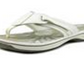 Clarks Brinkley JoJo aberto no dedo do pé casual flip flops feminino branco tamanho 8.0