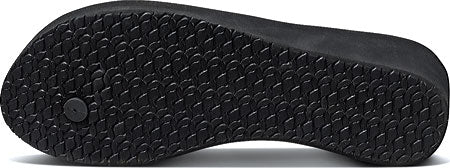 Sandália feminina Reef Krystal Star com bico aberto e chinelo de lona preto, tamanho 10