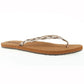 Sandália feminina Reef Twisted Star aberta, dourada, sintética, tamanho 9, marrom