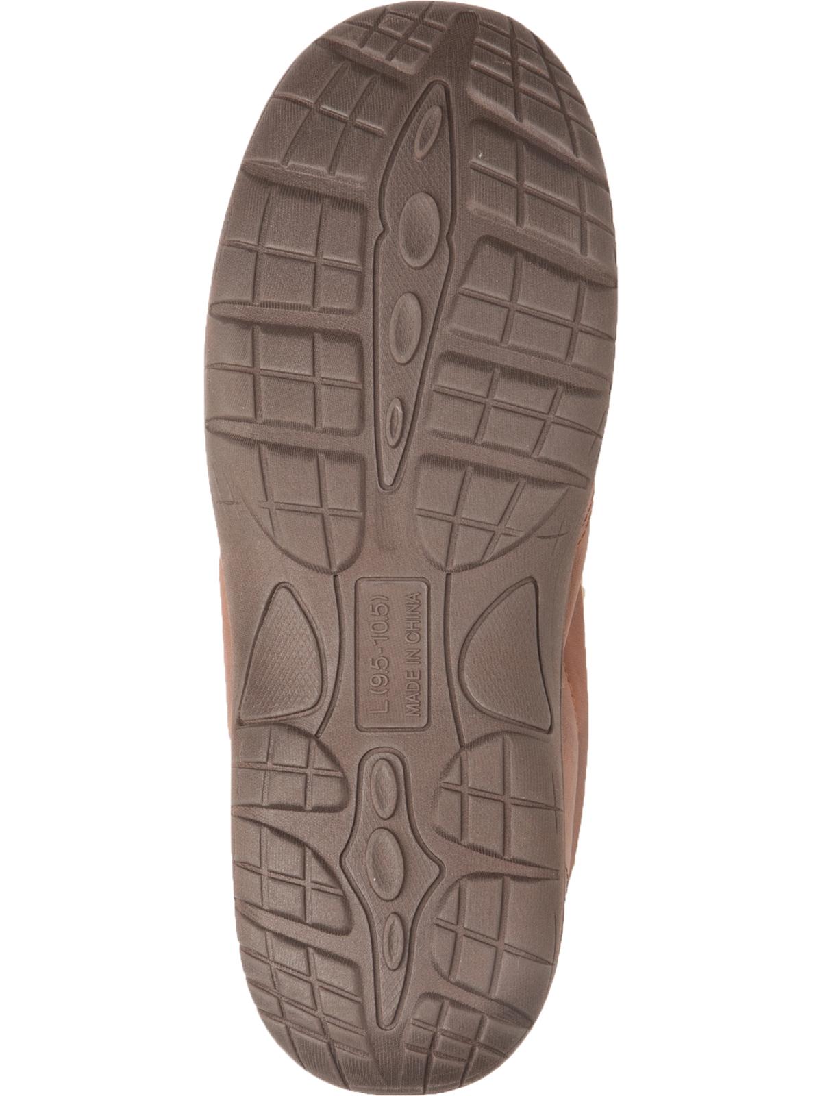 Chinelo mocassim masculino vintage à prova de intempéries, couro sintético, marrom, tamanho grande