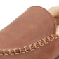 Chinelo mocassim masculino vintage à prova de intempéries, couro sintético, marrom, tamanho grande