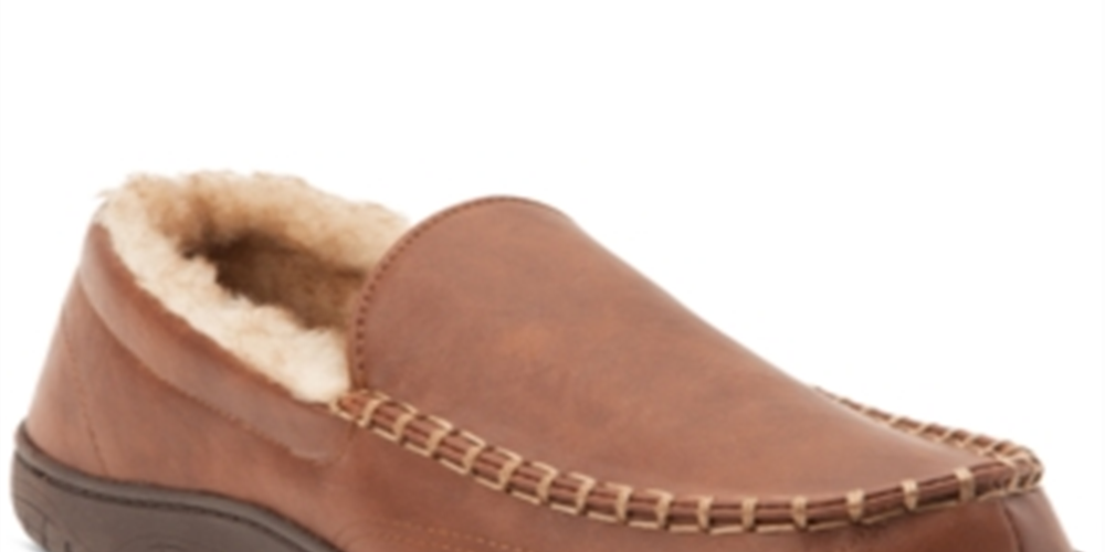 Chinelo mocassim masculino vintage à prova de intempéries, couro sintético, marrom, tamanho grande
