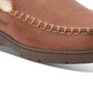 Chinelo mocassim masculino vintage à prova de intempéries, couro sintético, marrom, tamanho grande