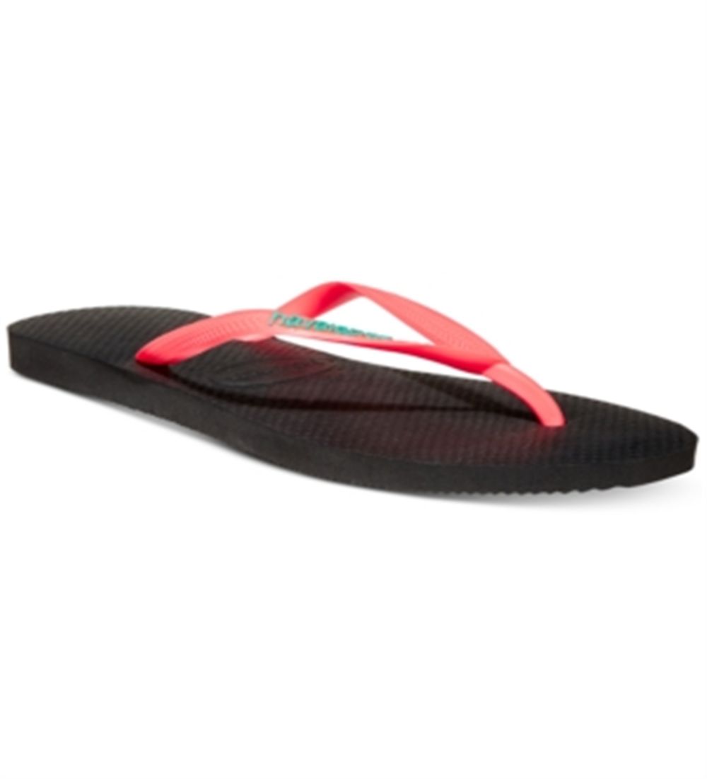 Sandália Havaianas Slim Logo Pop Up Feminina Laranja Tamanho 9,5
