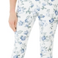 Calça jeans skinny Bristol estampada com jacquard Charter Club feminina, azul, tamanho 4