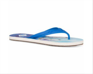 Sperry Women's Warf Printed Thong Flip Flops -Blue Size 6 M