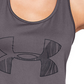 Camiseta regata feminina Under Armour Tech Graphic cinza, tamanho XS