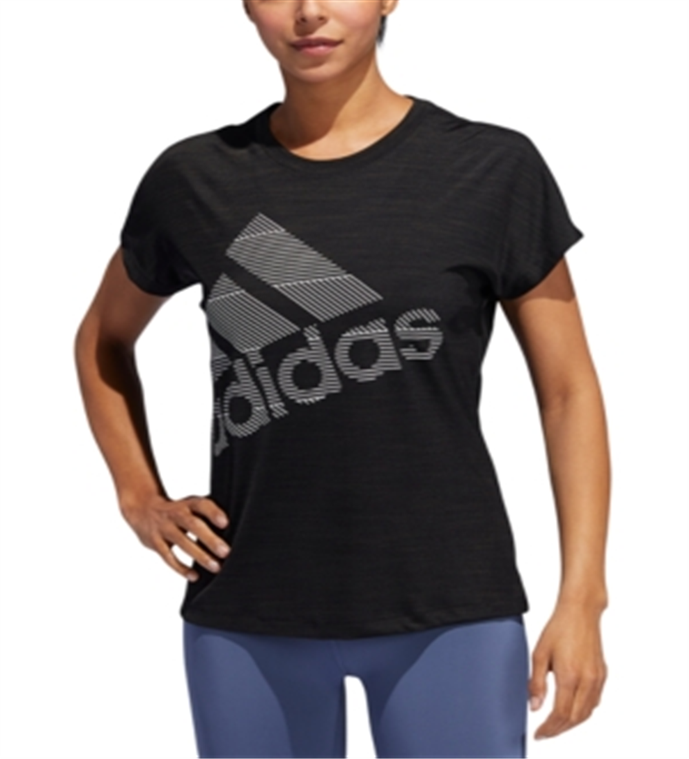 Camiseta Adidas Badge of Sport Feminina Preta Tamanho XS