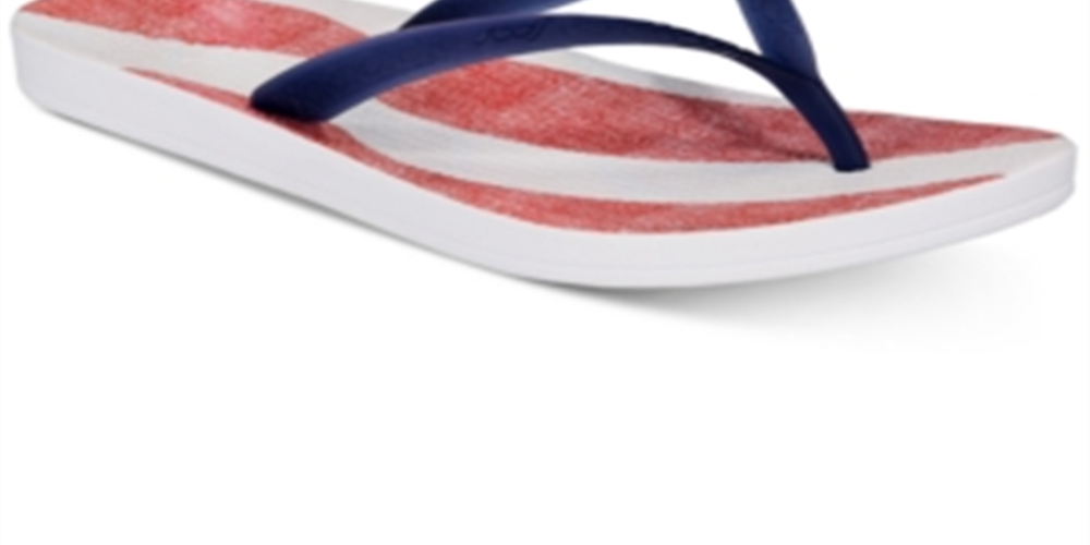 Chinelo Reef Feminino com Bandeira Azul Tamanho 8