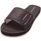 Sandálias femininas Tommy Hilfiger Mysha3-X com bico aberto, casuais, pretas, tamanho 8 M