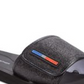 Sandálias femininas Tommy Hilfiger Mysha3-X com bico aberto, casuais, pretas, tamanho 8 M
