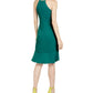Vestido de festa feminino Trina Turk sem mangas acima do joelho + flare, verde, tamanho 8