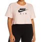 Camiseta Nike Air Cropped Feminina Rosa Tamanho X-G