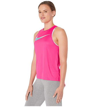 Camiseta regata Nike Pro feminina vermelha, tamanho médio