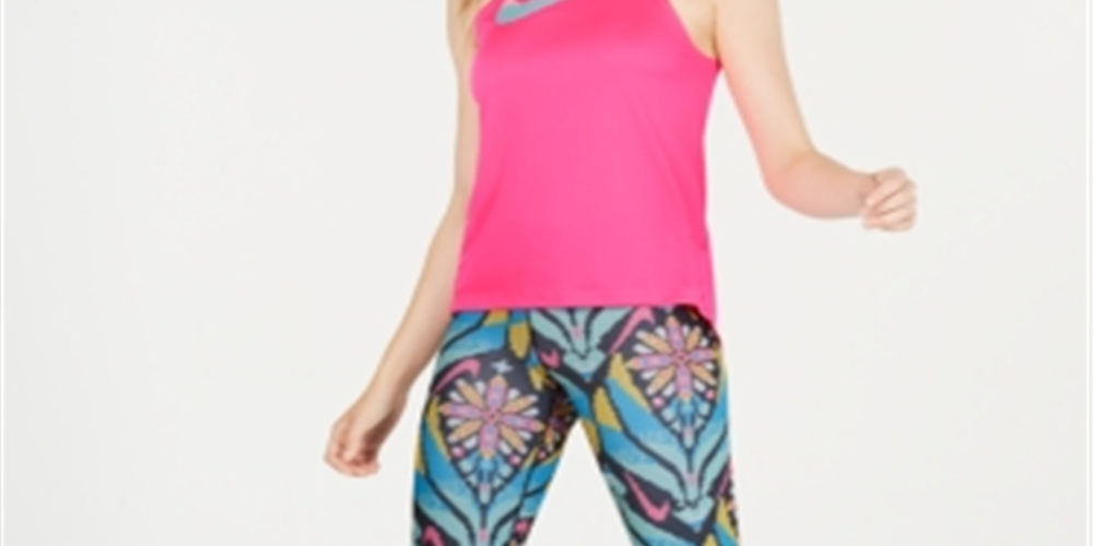 Camiseta regata Nike Pro feminina vermelha, tamanho médio