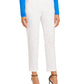 Calça St. John Cropped Tapered Algodão Elástico Branca Tamanho 6