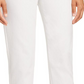 Calça St. John Cropped Tapered Algodão Elástico Branca Tamanho 6