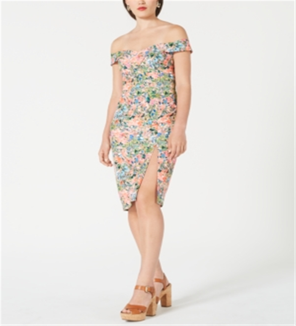 Vestido tubinho tomara que caia feminino Aidan Mattox, laranja, tamanho 8