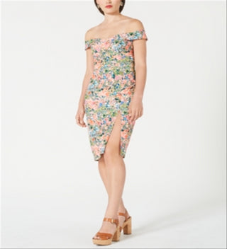 Vestido tubinho tomara que caia feminino Aidan Mattox, laranja, tamanho 8