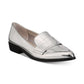 Mocassim feminino Bar III Involve bico fino prateado tamanho 5