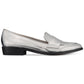 Mocassim feminino Bar III Involve bico fino prateado tamanho 5