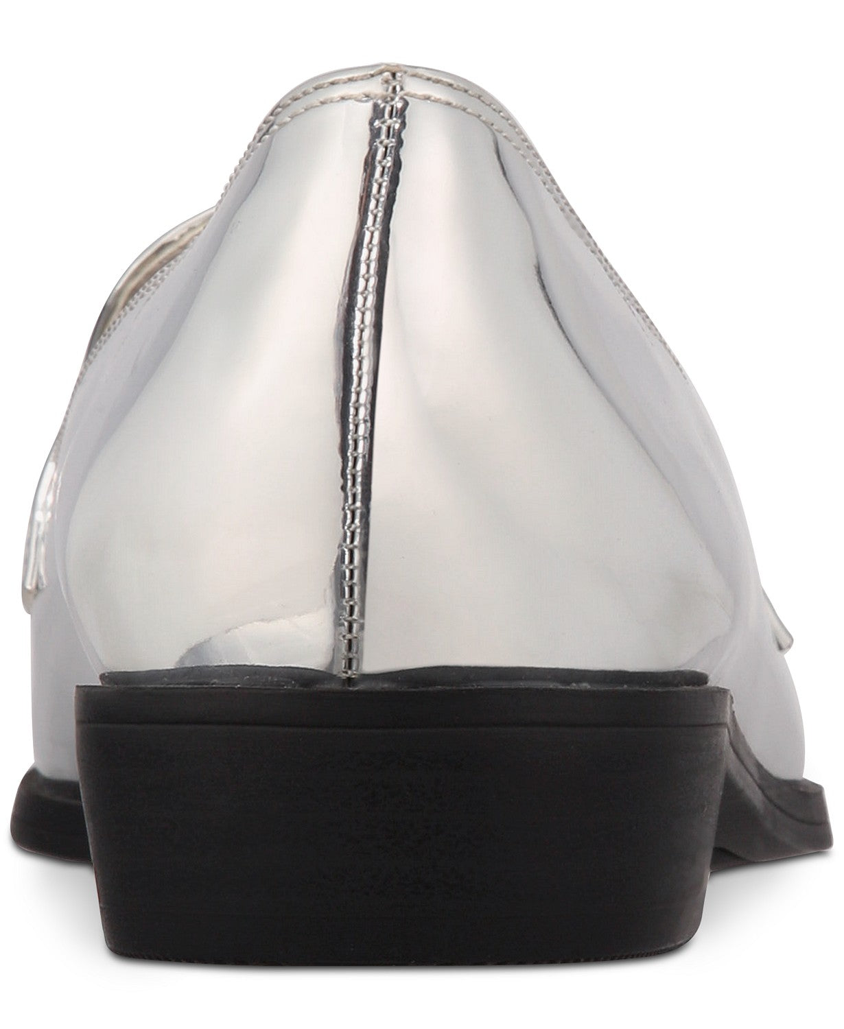 Mocassim feminino Bar III Involve bico fino prateado tamanho 5