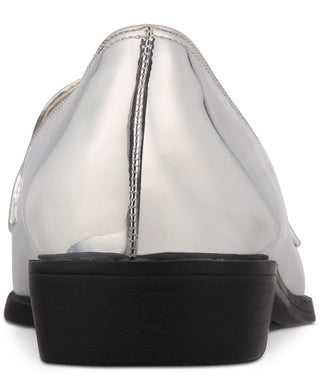 Mocassim feminino Bar III Involve bico fino prateado tamanho 5