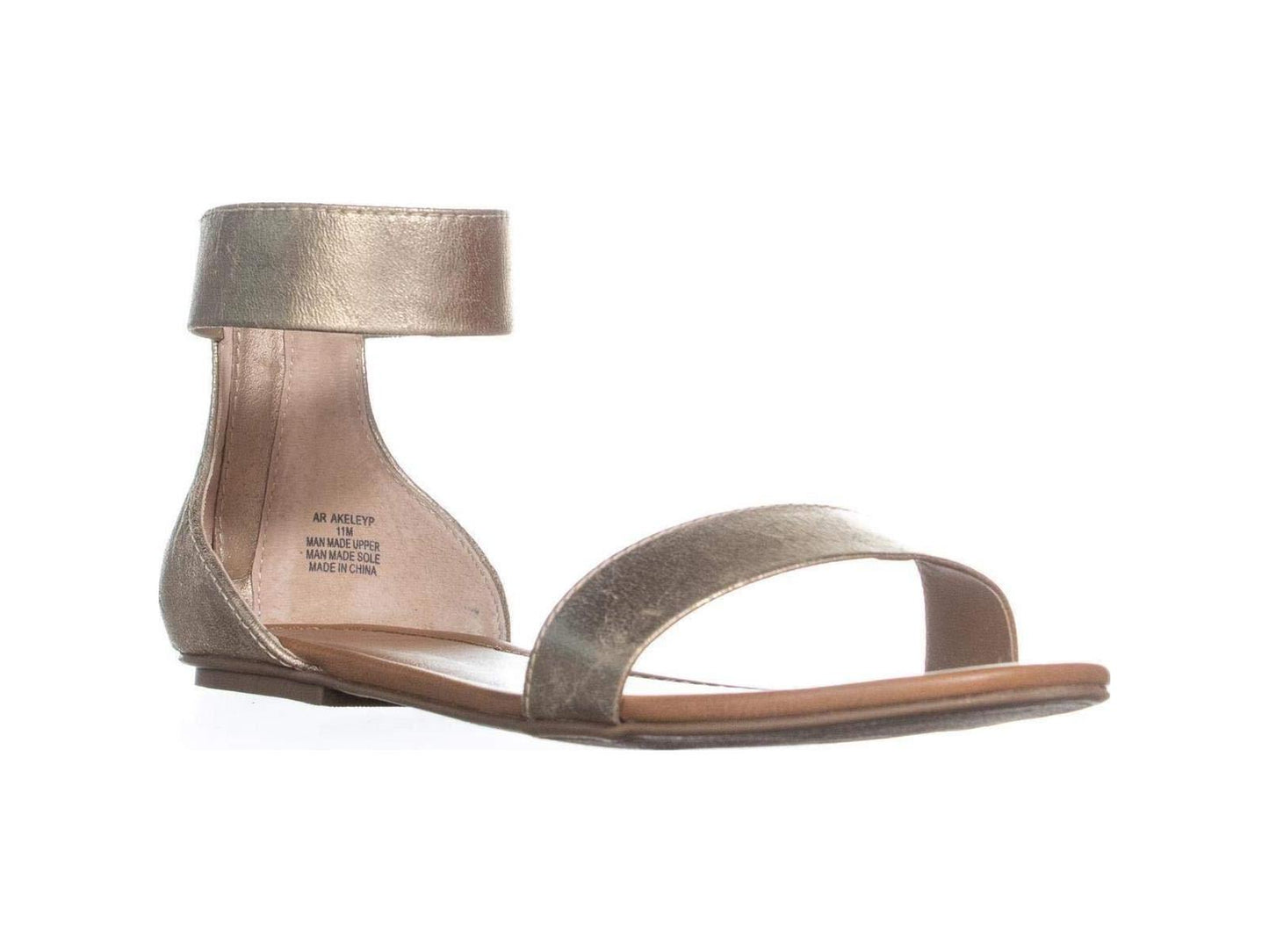 Sandálias femininas American Rag Keley 2 abertas, casuais, com tira no tornozelo, tamanho 6M