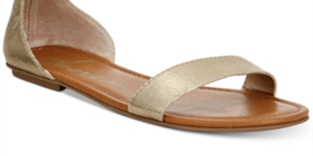 Sandálias femininas American Rag Keley 2 abertas, casuais, com tira no tornozelo, tamanho 6M