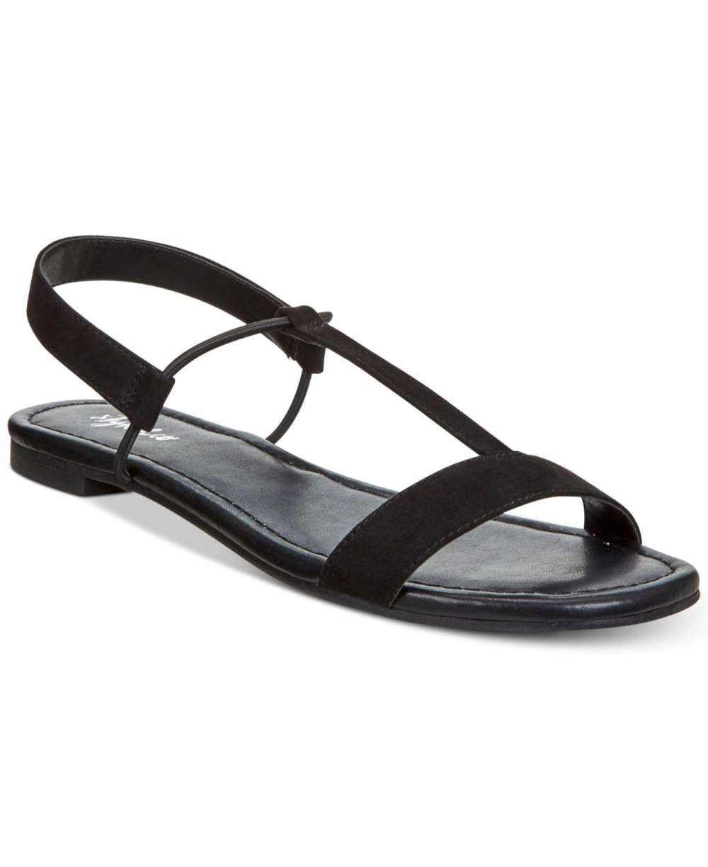 Sandálias femininas estilo &amp; co Kristee com bico aberto, casuais, pretas, tamanho 6,5