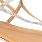Sapatos femininos INC International Concepts com bico dividido em tecido, tamanho 5,5, prateados