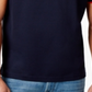 Polo Tommy Hilfiger Masculino de Algodão com Ajuste Personalizado, Azul Marinho, Tamanho 2XL