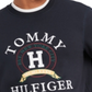 Tommy Hilfiger Moletom com logotipo Back Bay masculino azul tamanho pequeno