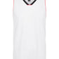Camiseta regata masculina sem mangas, gola V, ajuste clássico, branca, tamanho pequeno