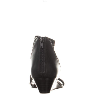 Sandálias plataforma casuais Giordi abertas femininas Style &amp; Co, pretas, tamanho 8,5 M