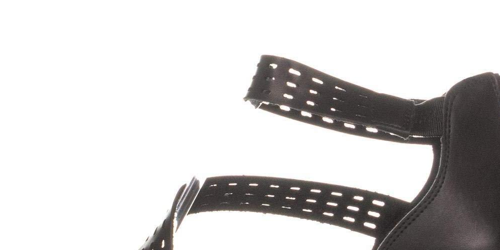 Sandálias plataforma casuais Giordi abertas femininas Style &amp; Co, pretas, tamanho 8,5 M