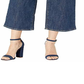 Calça jeans feminina Levi's Mile High Wide Leg com cinto, azul, tamanho 31x25