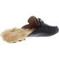 Mocassim feminino INC International Concepts com detalhes em pele sintética, preto, tamanho 9 M
