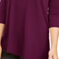 Blusa assimétrica com ombros descobertos Alfani feminina, roxa, tamanho médio