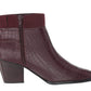 Botas Bella Vita Elektra II Femininas Borgonha Tamanho 7,5W