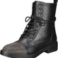 Botas de combate femininas XYLA com biqueira de metal, tamanho 8 M, pretas, DV by Dolce Vita
