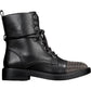 Botas de combate femininas XYLA com biqueira de metal, tamanho 8 M, pretas, DV by Dolce Vita