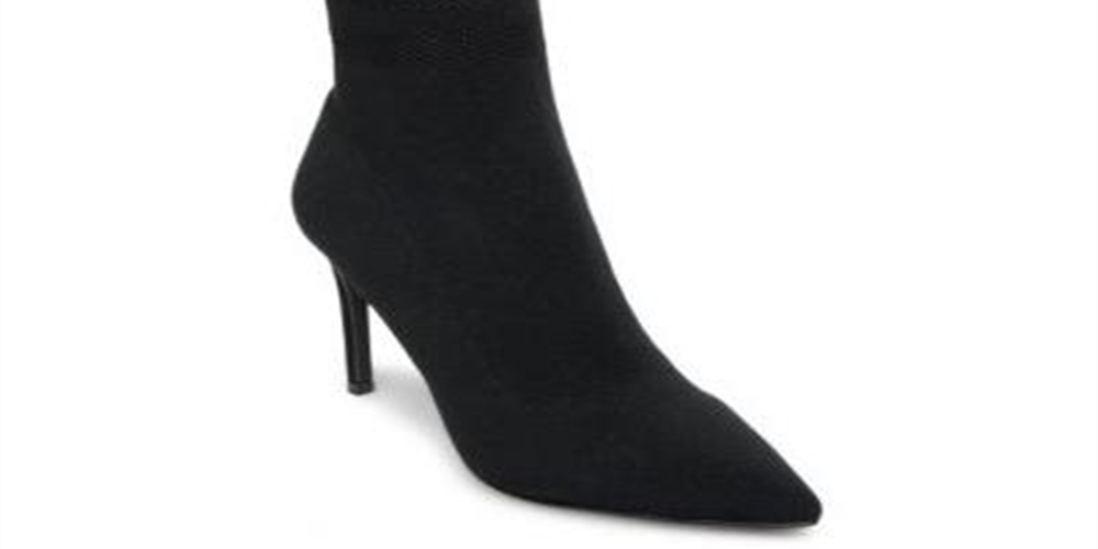 Steve Madden Cookie Fabric Bico Fino Feminino Preto Tamanho 7,5 M