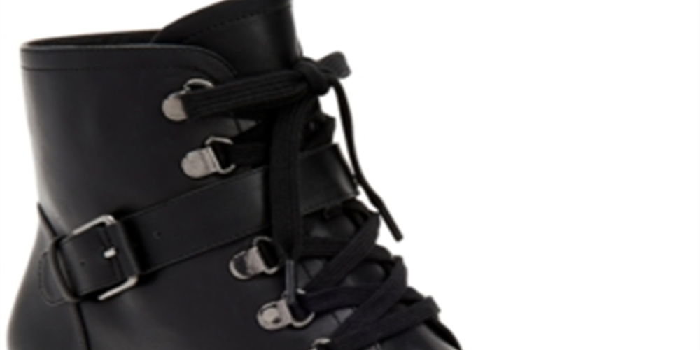 Botas femininas Giani Bernini Naomii com espuma viscoelástica e sola de borracha - Couro preto, tamanho 9,5M