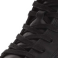 Botas femininas Lucky Brand Hildran de couro, bico amendoado, cano curto, pretas, tamanho 5,5 m