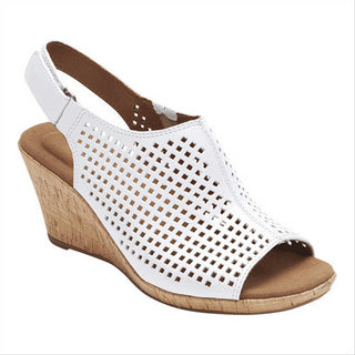 Rockport Briah Perf Sling Feminino Branco Tamanho -9,5W