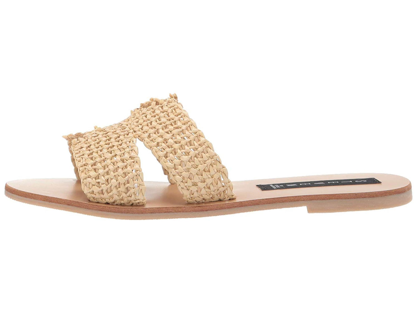 Sandálias femininas Steve Madden Nat Multi Greece Slide, marrom, tamanho 7,5 M